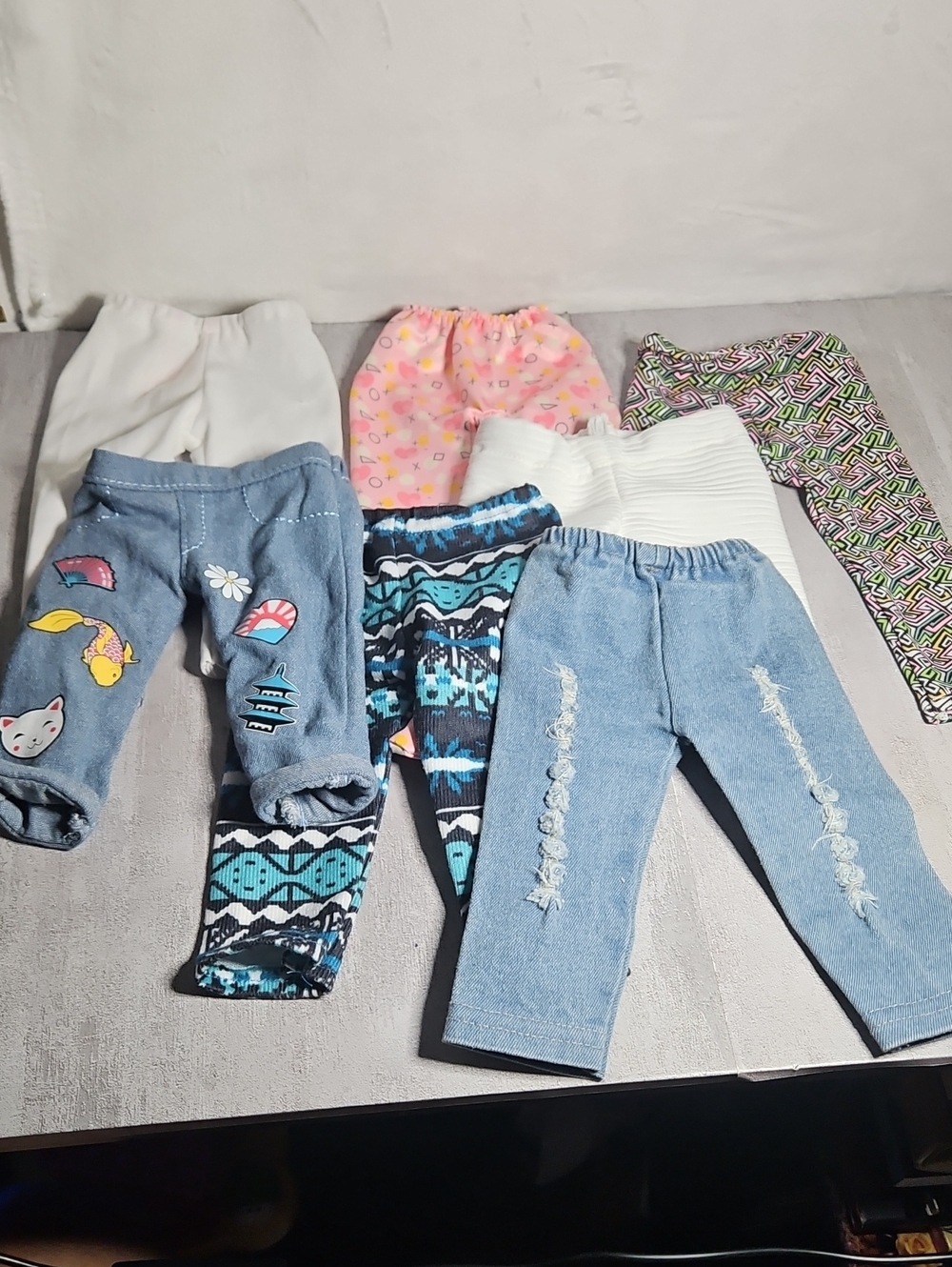 7 Mixed Brands 18 Inch Doll Pants